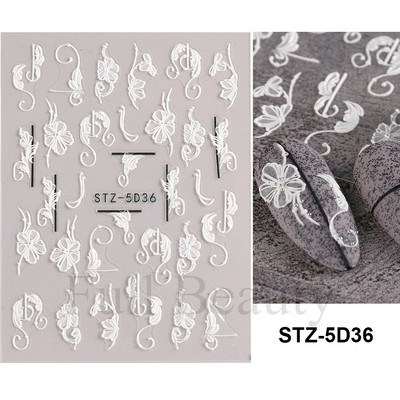 5D armas karusüda Multifilm Küünekleebised Punane Südamearmastaja Disain Valentine Maniküür Amuletid Liugurid Kleebised Küünekaunistus