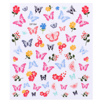 5D armas karusüda Multifilm Küünekleebised Punane Südamearmastaja Disain Valentine Maniküür Amuletid Liugurid Kleebised Küünekaunistus