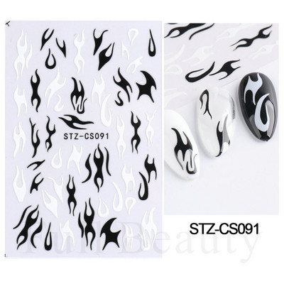 1kom Gradient Blush naljepnice za nokte Cute Sweet Love 3D klizači za manikuru Nude crvene prozirne dekoracije za nokte LASTZ-CS122