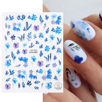 1kom Gradient Blush naljepnice za nokte Cute Sweet Love 3D klizači za manikuru Nude crvene prozirne dekoracije za nokte LASTZ-CS122