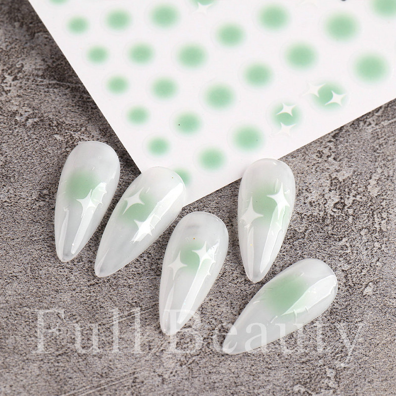 1kom Gradient Blush naljepnice za nokte Cute Sweet Love 3D klizači za manikuru Nude crvene prozirne dekoracije za nokte LASTZ-CS122