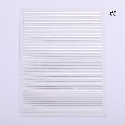 1 φύλλο χρυσό 3D αυτοκόλλητα νυχιών αυτοκόλλητα αυτοκόλλητα γεωμετρική γραμμή πεταλούδας μικτής σχεδίασης Χαλκομανίες Συμβουλές για νύχια Διακόσμηση προμήθειες μανικιούρ