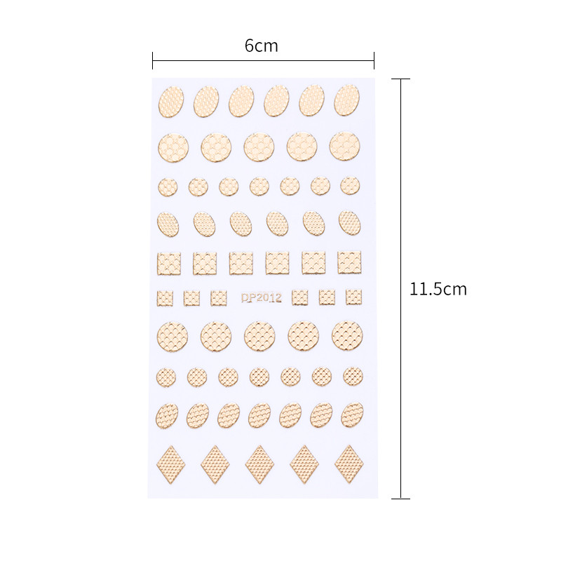 1 φύλλο χρυσό 3D αυτοκόλλητα νυχιών αυτοκόλλητα αυτοκόλλητα γεωμετρική γραμμή πεταλούδας μικτής σχεδίασης Χαλκομανίες Συμβουλές για νύχια Διακόσμηση προμήθειες μανικιούρ