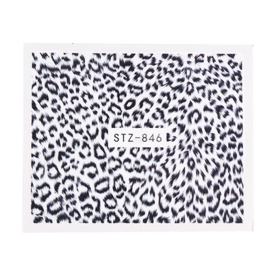 1PCS Modele cu imprimeu de leopard Nail Art Autocol de transfer de apă Decalcomanie Ochi Full Tattoo Wraps Slider Manichiură Decor NTSTZ816-855