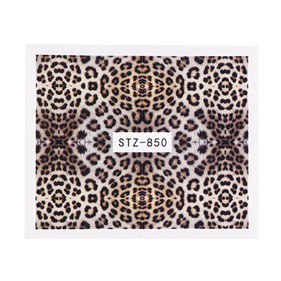 1PCS Modele cu imprimeu de leopard Nail Art Autocol de transfer de apă Decalcomanie Ochi Full Tattoo Wraps Slider Manichiură Decor NTSTZ816-855
