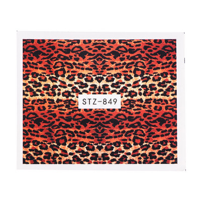 1PCS Modele cu imprimeu de leopard Nail Art Autocol de transfer de apă Decalcomanie Ochi Full Tattoo Wraps Slider Manichiură Decor NTSTZ816-855