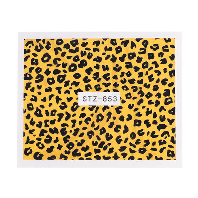 1PCS Modele cu imprimeu de leopard Nail Art Autocol de transfer de apă Decalcomanie Ochi Full Tattoo Wraps Slider Manichiură Decor NTSTZ816-855