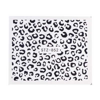 1PCS Modele cu imprimeu de leopard Nail Art Autocol de transfer de apă Decalcomanie Ochi Full Tattoo Wraps Slider Manichiură Decor NTSTZ816-855