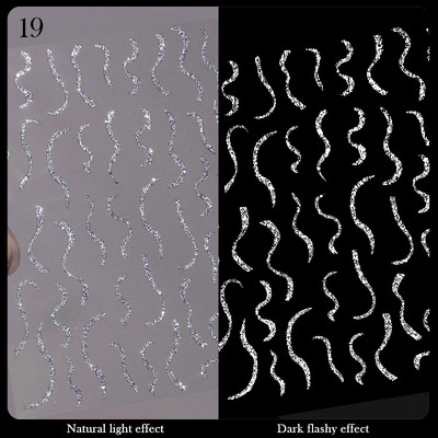 3D jooned küünekleebised isetegemine roosa kuld metallist triibulised jooned tähed kleebised kõverad küünte kunsti liugurid isekleepuvad kaunistused maniküür