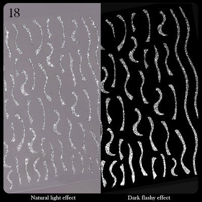 3D jooned küünekleebised isetegemine roosa kuld metallist triibulised jooned tähed kleebised kõverad küünte kunsti liugurid isekleepuvad kaunistused maniküür