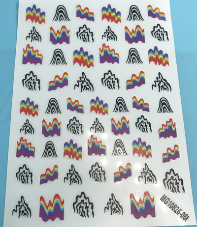 Autocolante 3D pentru unghii, 2020