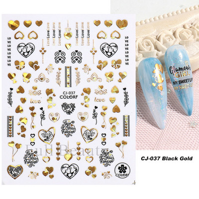 3D Laser-päevalilleküünekleebised Kevadine tulbiõis Liblikas Holo Kleebised Lillelised Lehed Liimivad liugurid Läikivad fooliumid Mähised LAL066