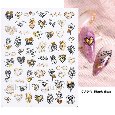 3D Laser-päevalilleküünekleebised Kevadine tulbiõis Liblikas Holo Kleebised Lillelised Lehed Liimivad liugurid Läikivad fooliumid Mähised LAL066