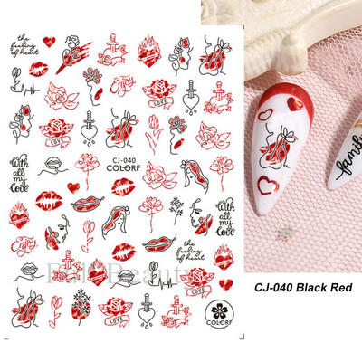 3D Laser-päevalilleküünekleebised Kevadine tulbiõis Liblikas Holo Kleebised Lillelised Lehed Liimivad liugurid Läikivad fooliumid Mähised LAL066