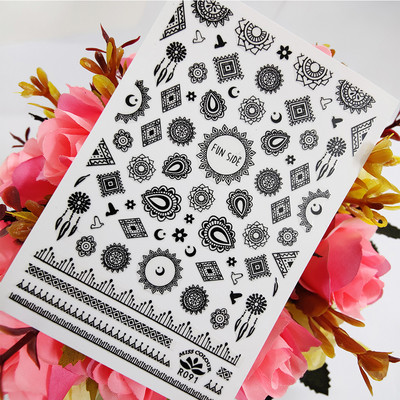 3D стикери за нокти Art Ancient Egypt Mythical Beast Самозалепващи стикери за нокти Decoraciones фолио Маникюр Плъзгач Accesorios