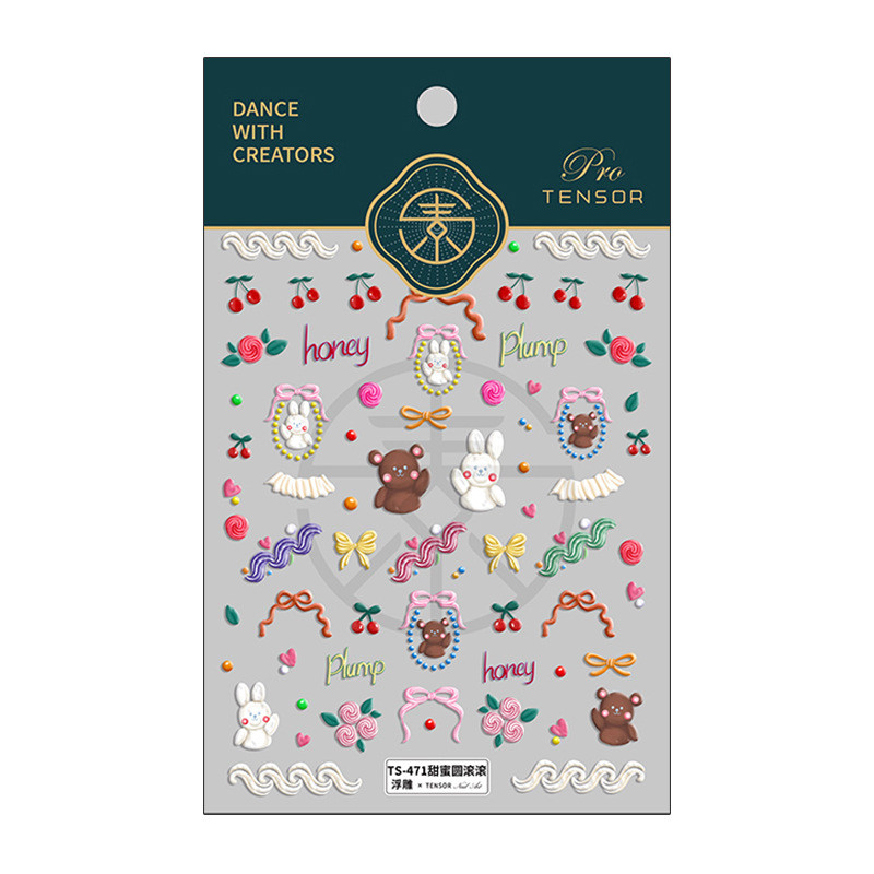 1 tk 5D jõuluküünekleebis, 5D akrüülgraveeringuga ingveri leivamaja küünte kleebis, jõulukoore ja pulgaga küünte kleebis