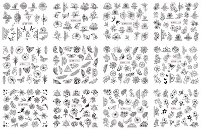 Kuum! SnakeSkin Tattoo-Sirescent Neoon Water Transfer kleebis Küünte, Snake-Skin Dekoratiivmustriga maniküüri kleebis *8*10NK