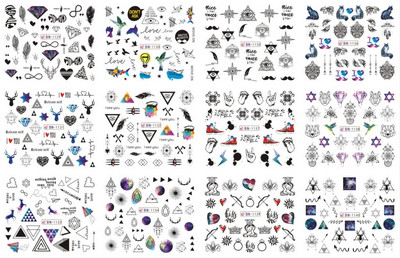 Kuum! SnakeSkin Tattoo-Sirescent Neoon Water Transfer kleebis Küünte, Snake-Skin Dekoratiivmustriga maniküüri kleebis *8*10NK