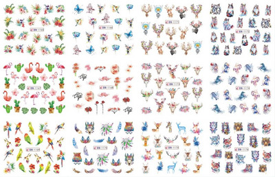 Kuum! SnakeSkin Tattoo-Sirescent Neoon Water Transfer kleebis Küünte, Snake-Skin Dekoratiivmustriga maniküüri kleebis *8*10NK