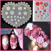 1 tk 3D nikerdatav silikoonvorm küünte stantsimiskaru vibu-sõlm lillevormi plaat küüned šabloonid reljeefsed kaunistused mallide tarvikud *