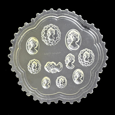 1 tk 3D nikerdatav silikoonvorm küünte stantsimiskaru vibu-sõlm lillevormi plaat küüned šabloonid reljeefsed kaunistused mallide tarvikud *