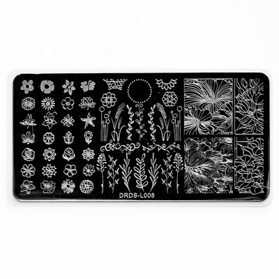 6 * 12 cm küünte tembeldusplaadid Abstraktne kahe näo kujutise printimine küünekunsti tembeldamise šabloonide šabloonide maniküüri tembeldamise küünte tööriistad
