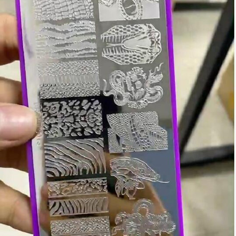 6*12 cm pločice za utiskivanje noktiju apstraktne dvostruke slike s ispisom Nail Art šablona za utiskivanje noktiju Alati za utiskivanje noktiju za manikuru