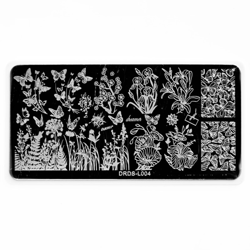 6*12 cm pločice za utiskivanje noktiju apstraktne dvostruke slike s ispisom Nail Art šablona za utiskivanje noktiju Alati za utiskivanje noktiju za manikuru