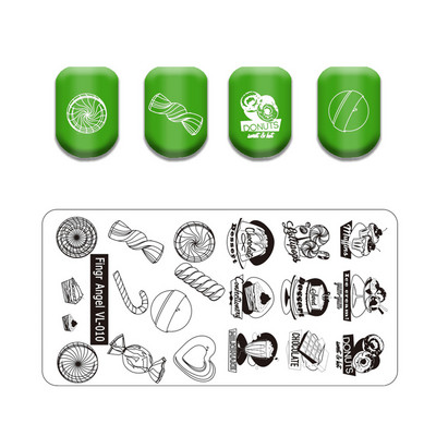 Finger Angel Marble Geometric Line Texture Nail Stamping Plates Flower Leaves Lace Nail Art Stamping Stencil Printing