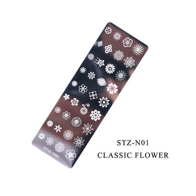 1 ΤΕΜ. Πλάκα σφράγισης νυχιών μεταφοράς ατσάλινη πλάκα πεταλούδας πεταλάκι Πρότυπο μεταφοράς εικόνας νυχιών Stencil 2021 Hot sale