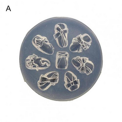 3D μοτίβα καλουπιών νυχιών Έργα τέχνης κατασκευής διαφανούς σιλικόνης σκάλισμα καλούπι στάμπας πεταλούδας αρκούδας για σαλόνι