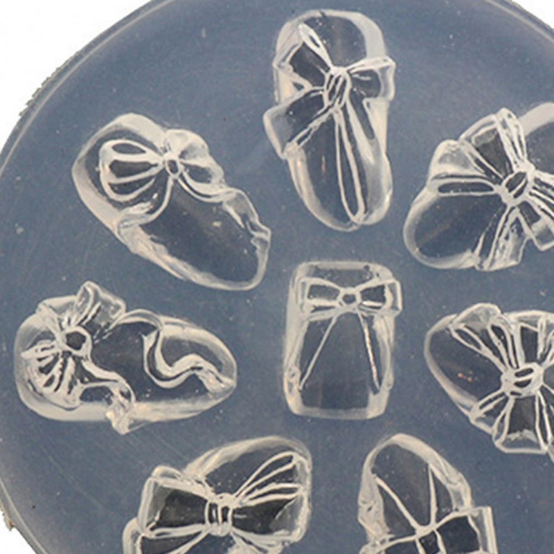 3D μοτίβα καλουπιών νυχιών Έργα τέχνης κατασκευής διαφανούς σιλικόνης σκάλισμα καλούπι στάμπας πεταλούδας αρκούδας για σαλόνι