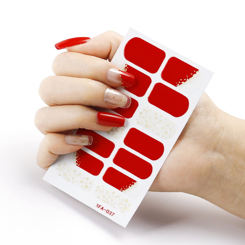 Fekete csillogó körömmatricák Öntapadó körömpakolások női manikűrhöz Színes dekormatricák körmökhöz Accept Drop Shipping