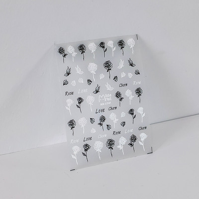 Akril gravírozott körömmatrica tavaszi nyár kék pillangós öntapadó körömátvivő csúszkák Pakolások manikűr fóliák Z0663