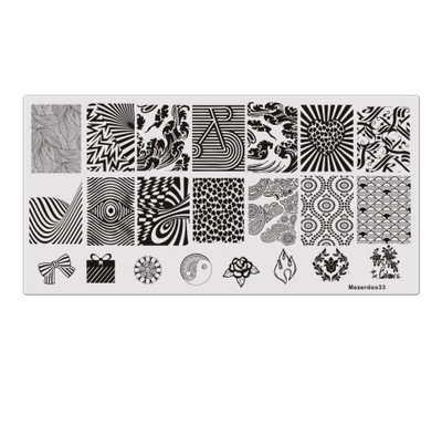 Kuuma küünte tembeldamise mall pits lõvipea tempel 1 tk ristkülikukujuline nael 12 * 6 cm küünte stantsimisplaadi mustrid valikuline