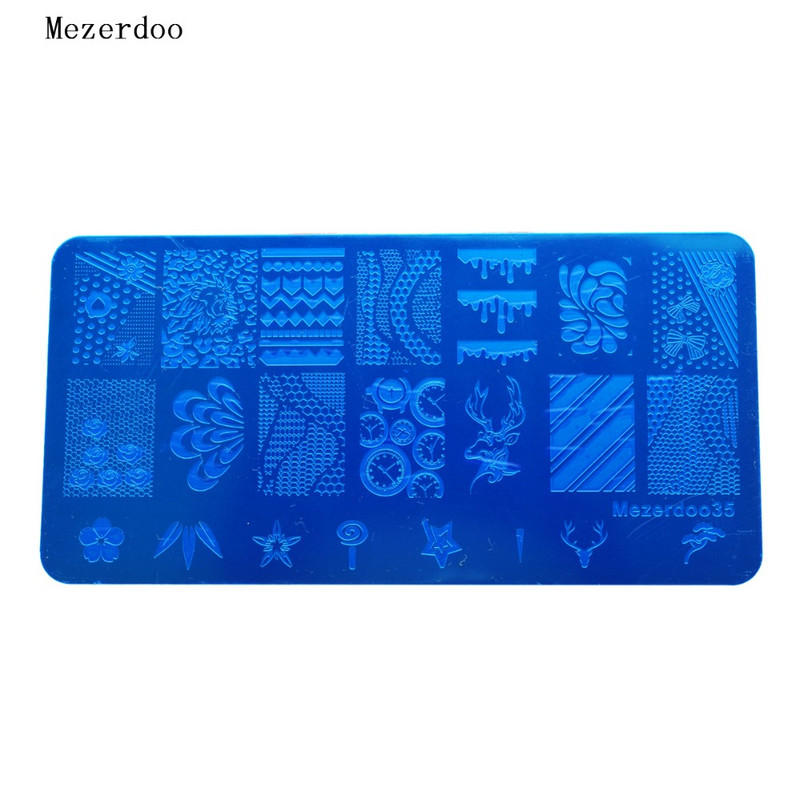 Kuuma küünte tembeldamise mall pits lõvipea tempel 1 tk ristkülikukujuline nael 12 * 6 cm küünte stantsimisplaadi mustrid valikuline