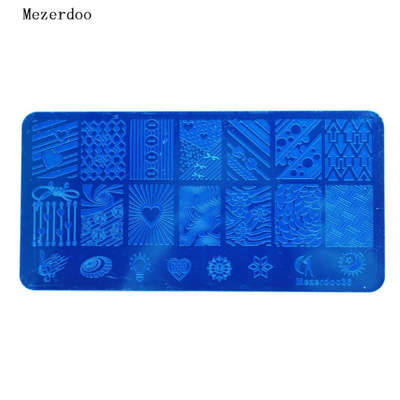 Kuuma küünte tembeldamise mall pits lõvipea tempel 1 tk ristkülikukujuline nael 12 * 6 cm küünte stantsimisplaadi mustrid valikuline