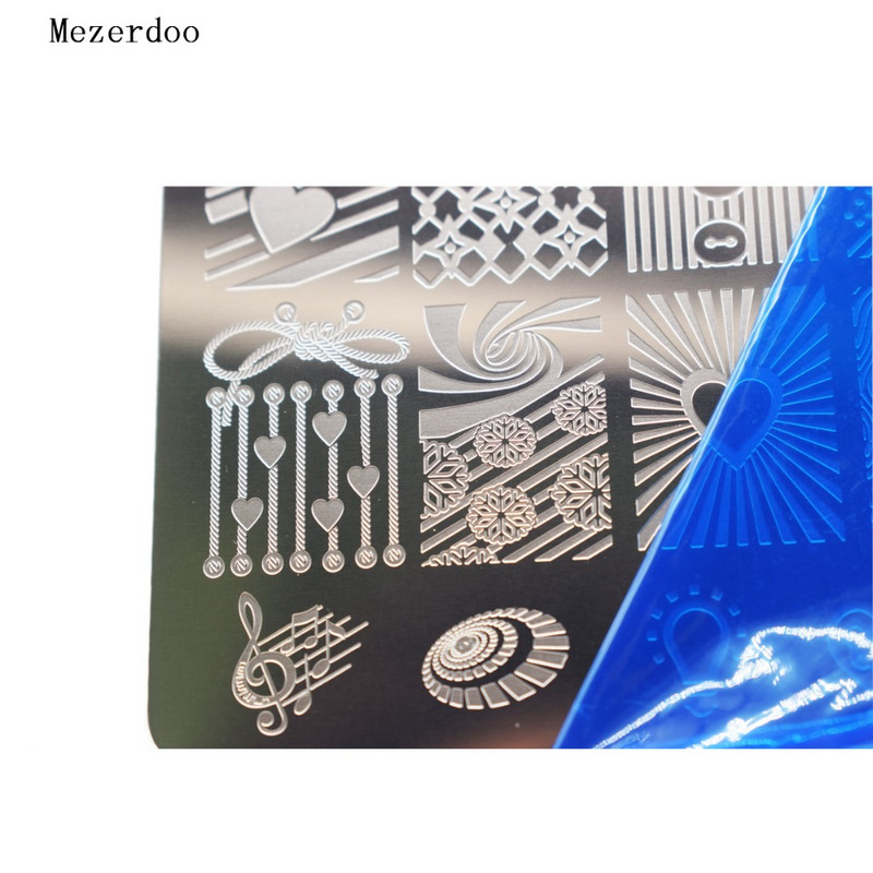 Kuuma küünte tembeldamise mall pits lõvipea tempel 1 tk ristkülikukujuline nael 12 * 6 cm küünte stantsimisplaadi mustrid valikuline