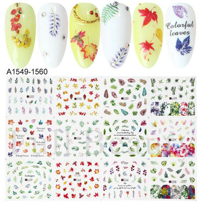 12 dizajna Vodene naljepnice u obliku školjki za nokte Šarene školjke Morske zvijezde Klizači Naljepnice s temom oceana Ukrasi za nokte LABN2185-2196