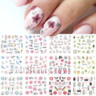 12 dizajna Vodene naljepnice u obliku školjki za nokte Šarene školjke Morske zvijezde Klizači Naljepnice s temom oceana Ukrasi za nokte LABN2185-2196