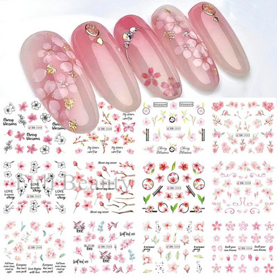 12 dizajna Vodene naljepnice u obliku školjki za nokte Šarene školjke Morske zvijezde Klizači Naljepnice s temom oceana Ukrasi za nokte LABN2185-2196