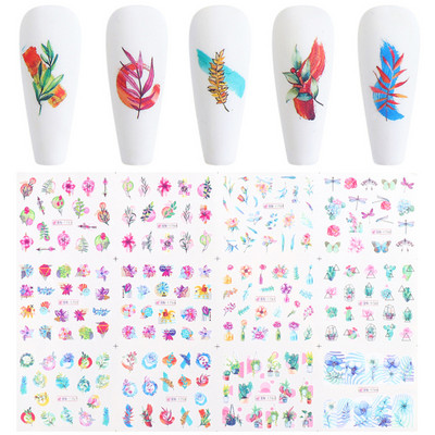 12 dizajna Vodene naljepnice u obliku školjki za nokte Šarene školjke Morske zvijezde Klizači Naljepnice s temom oceana Ukrasi za nokte LABN2185-2196