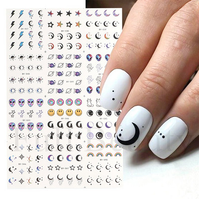 12 dizajna Vodene naljepnice u obliku školjki za nokte Šarene školjke Morske zvijezde Klizači Naljepnice s temom oceana Ukrasi za nokte LABN2185-2196