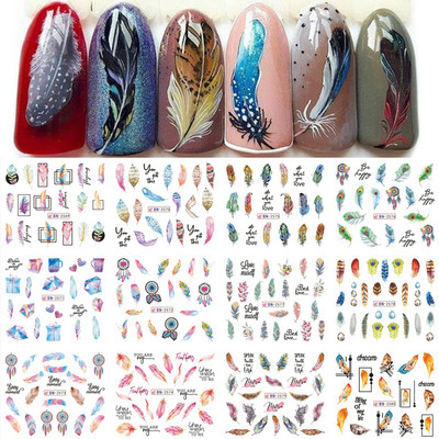 12 dizajna Vodene naljepnice u obliku školjki za nokte Šarene školjke Morske zvijezde Klizači Naljepnice s temom oceana Ukrasi za nokte LABN2185-2196