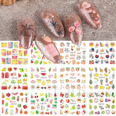 12 dizajna Vodene naljepnice u obliku školjki za nokte Šarene školjke Morske zvijezde Klizači Naljepnice s temom oceana Ukrasi za nokte LABN2185-2196