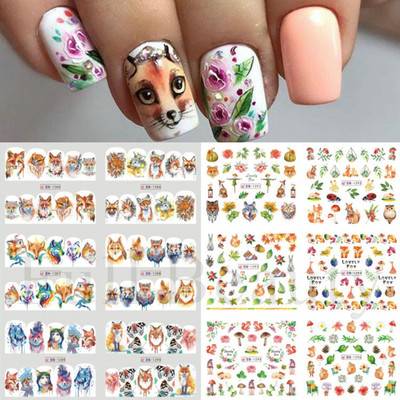 12 dizajna Vodene naljepnice u obliku školjki za nokte Šarene školjke Morske zvijezde Klizači Naljepnice s temom oceana Ukrasi za nokte LABN2185-2196