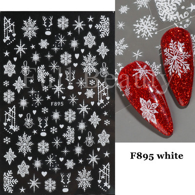 3D Fish Laser Nails Αυτοκόλλητα Sea Animals Gold Bronzing Design Αυτοκόλλητα Sliders Winter Nails Art Foils DIY Decorations GLLS-YB033