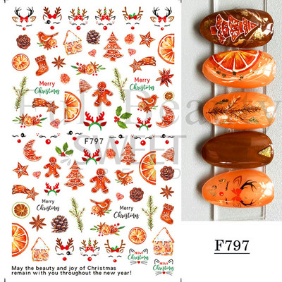 Γυαλιστερό Glitter Snowflakes Nails Art Αυτοκόλλητα Ολογραφικά Σχέδιο Ζάχαρης Λευκής Δαντέλας DIY Sparkly Χειμερινά χριστουγεννιάτικα διακοσμητικά αυτοκόλλητα LYF895