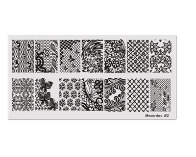 Πλάκες για νύχια με πλέγμα πεταλούδας Πρότυπο για σφράγιση νυχιών Εργαλεία μανικιούρ DIY Πρότυπο νυχιών Πλάκες για σφράγιση μανικιούρ Νυχιών Διακόσμηση δακτύλων