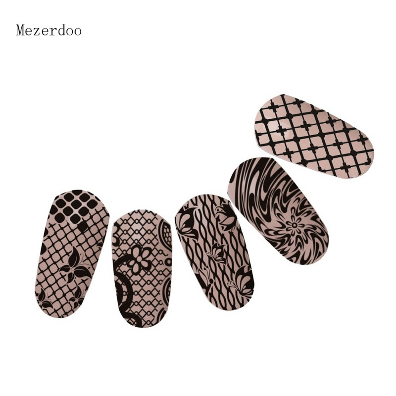 Πλάκες για νύχια με πλέγμα πεταλούδας Πρότυπο για σφράγιση νυχιών Εργαλεία μανικιούρ DIY Πρότυπο νυχιών Πλάκες για σφράγιση μανικιούρ Νυχιών Διακόσμηση δακτύλων